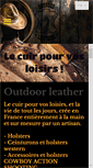 Mobile Screenshot of outdoor-leather.com